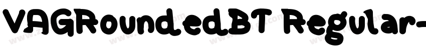 VAGRoundedBT Regular字体转换